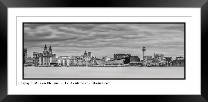 Liverpool Water Front Framed Mounted Print by Kevin Clelland