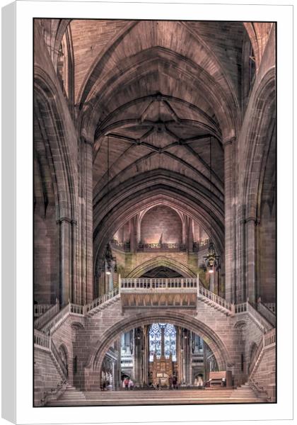 Anglican Cathedral Liverpool Canvas Print by Kevin Clelland
