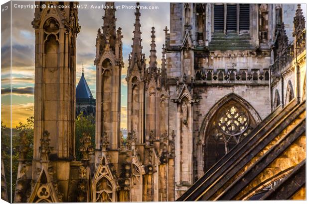 Minster rooftops Canvas Print by kevin cook