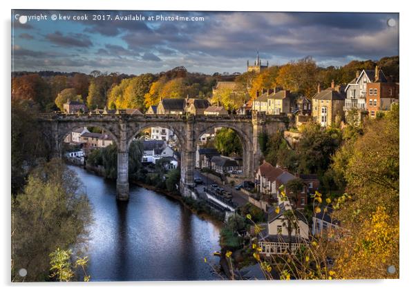 Autumn in Knaresborough Acrylic by kevin cook