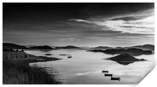 islands of Lochinver Print by Peter Scott