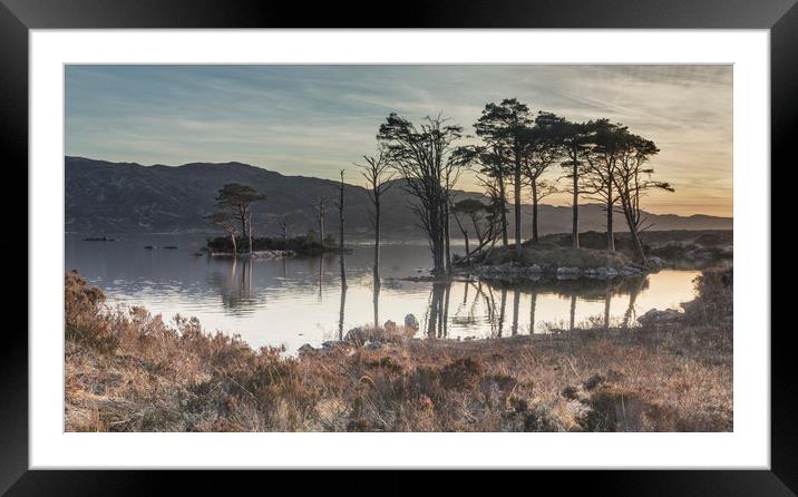 Refelctions at Loch Assynt Framed Mounted Print by Peter Scott