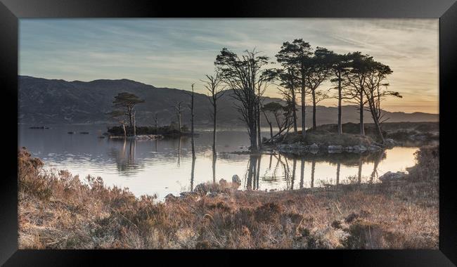 Refelctions at Loch Assynt Framed Print by Peter Scott