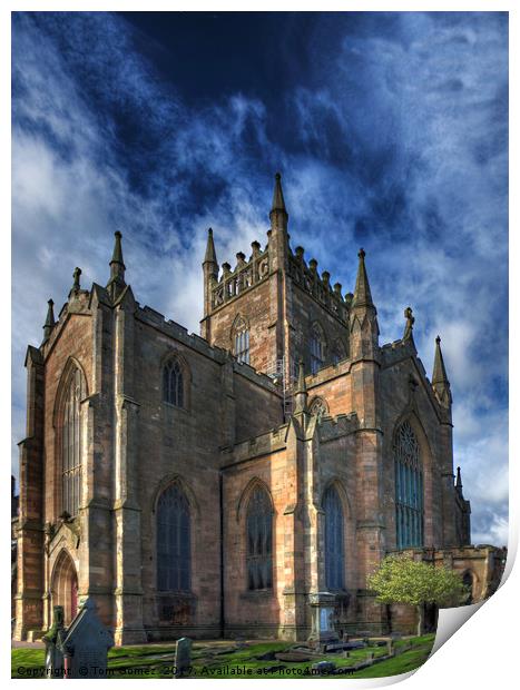 The Abbey Church of Dunfermline Print by Tom Gomez