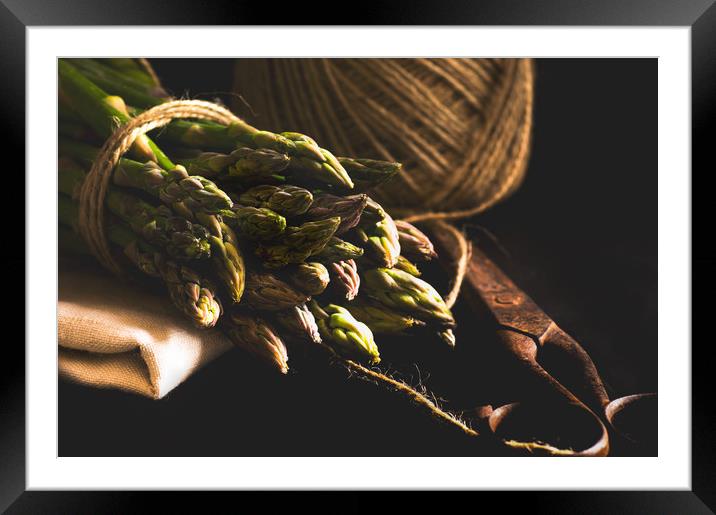 Asparagus nostalgia Framed Mounted Print by Tanja Riedel