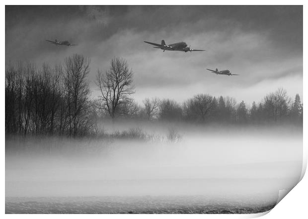 Safely home in B&W  Print by Stephen Ward