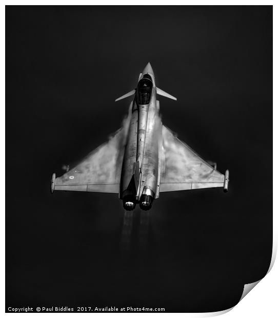 Aviation Art Noir Print by Paul Biddles