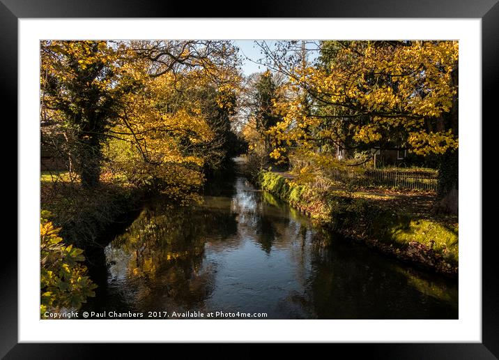Autumn Colours Framed Mounted Print by Paul Chambers