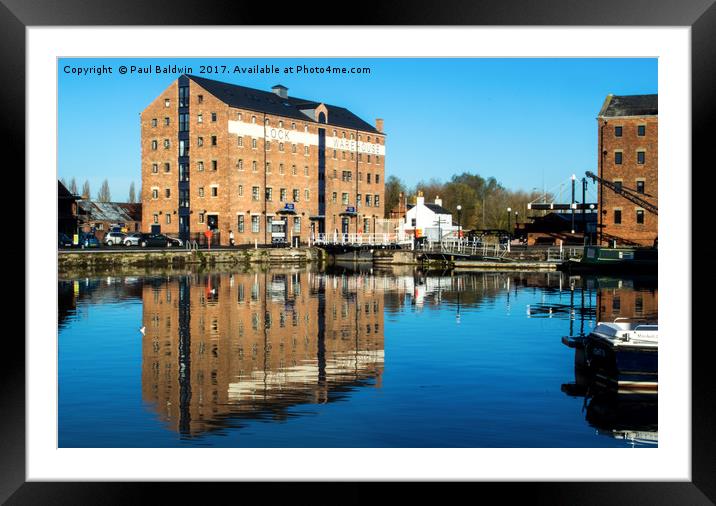 Lock Warehouse, Gloucester Docks Framed Mounted Print by Paul Baldwin