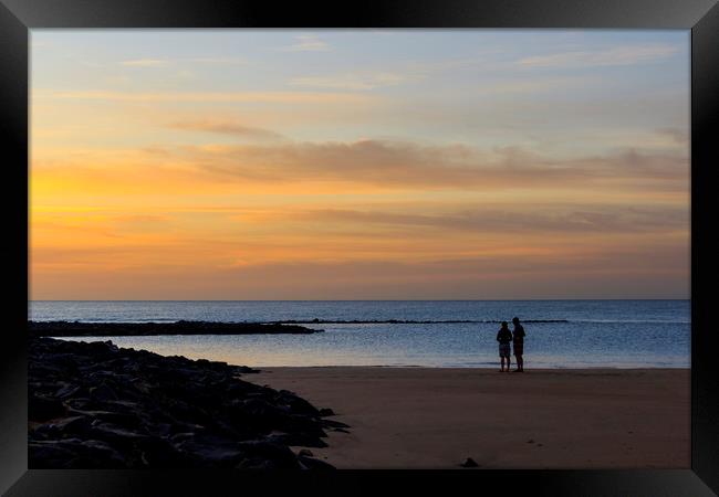 Fuerteventura sunrise  Framed Print by chris smith