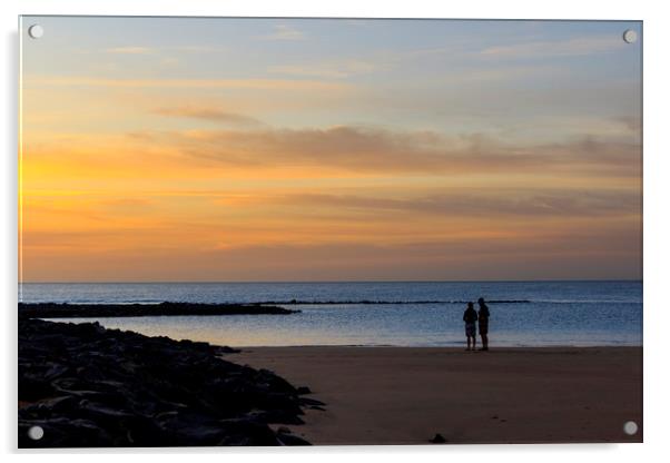 Fuerteventura sunrise  Acrylic by chris smith