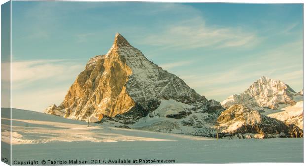 Afternoon light over the Matterhorn Canvas Print by Fabrizio Malisan