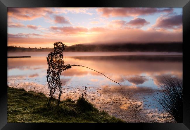 Wicker Fisherman Framed Print by Bob Small