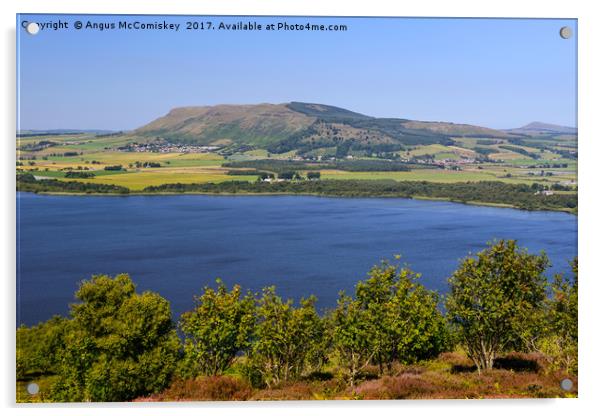 View across Loch Leven to the Lomond Hills Acrylic by Angus McComiskey