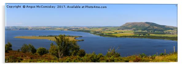Panoramic view across Loch Leven to Lomond Hills Acrylic by Angus McComiskey
