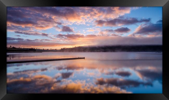 Exmoor Sunrise at Wimbleball Framed Print by Bob Small