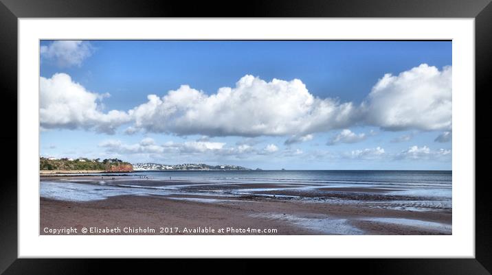 Torbay, from Goodrington to Torquay Framed Mounted Print by Elizabeth Chisholm