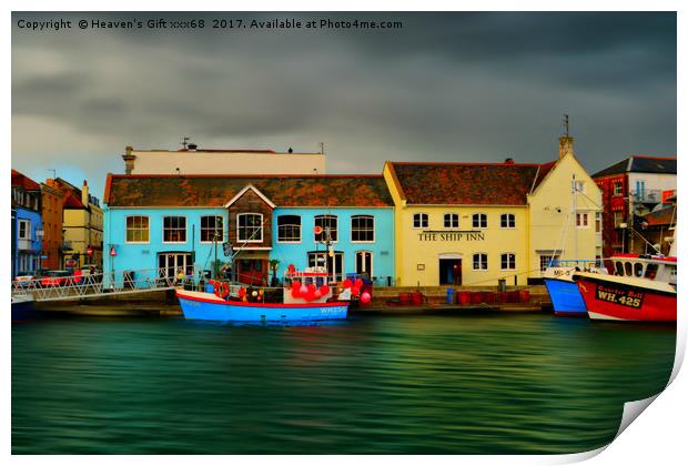 Weymouth Old Harbour Print by Heaven's Gift xxx68