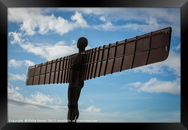 Angel of the North Sculpture Framed Print by Philip Pound