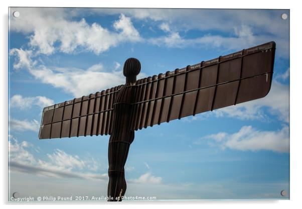 Angel of the North Sculpture Acrylic by Philip Pound