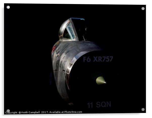 RAF Lightning XR757 Acrylic by Keith Campbell