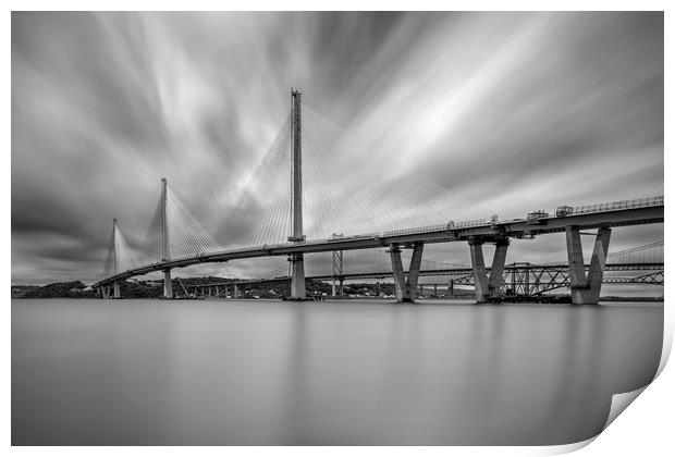 The Queensferry Crossing Print by overhoist 