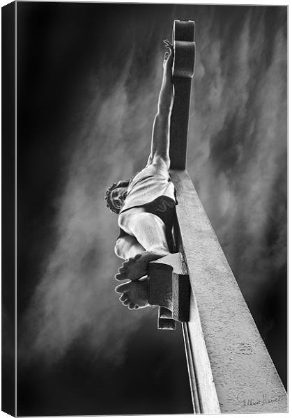 Poignant Depiction: Christ on the Cross Canvas Print by Gilbert Hurree