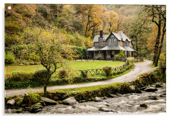 Watersmeet House Acrylic by Bob Small