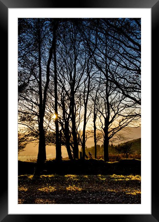 A Quantock Sunset Framed Mounted Print by Bob Small
