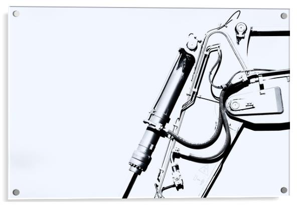 Arm of Bleach Industrial Digger Acrylic by John Williams