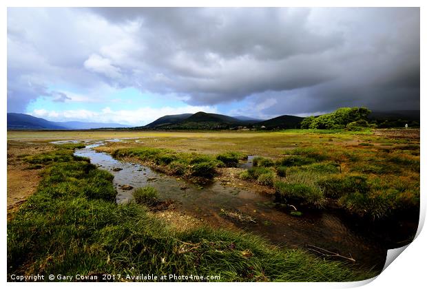 Stormy Weather approaching Cranfield Print by Gary Cowan