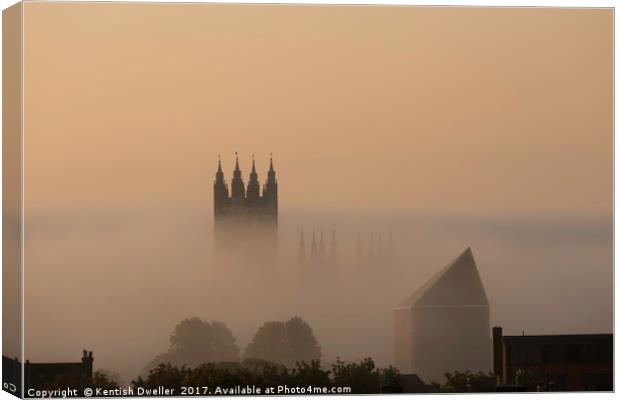 Cathedral in the Mist Canvas Print by Kentish Dweller