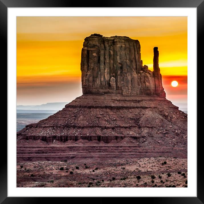 Sunrise in Utah  Framed Mounted Print by Steve Lansdell