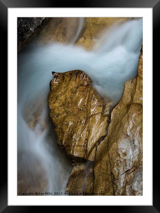 Marble Canyon - Alberta Canada Framed Mounted Print by Ken Mills