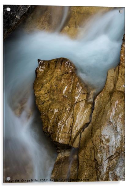Marble Canyon - Alberta Canada Acrylic by Ken Mills