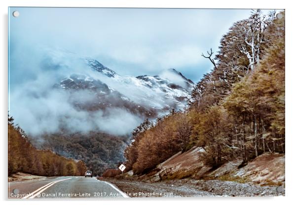 Patagonian Highway, Los Lagos, Chile Acrylic by Daniel Ferreira-Leite
