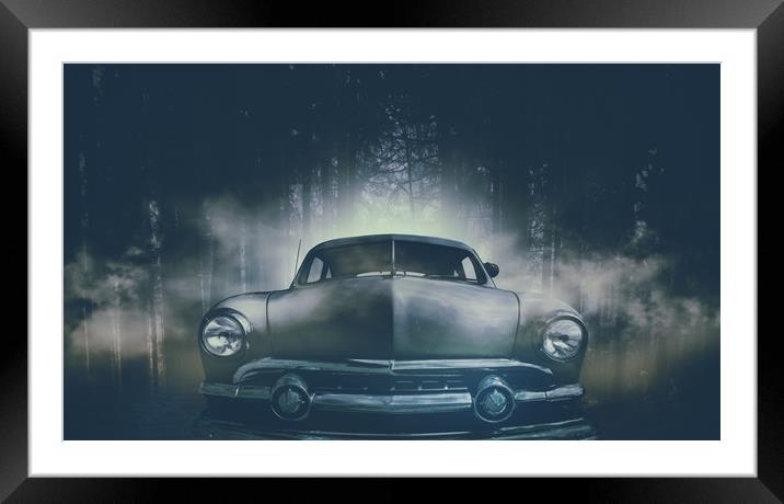 shoebox ford in the forest. Framed Mounted Print by Guido Parmiggiani