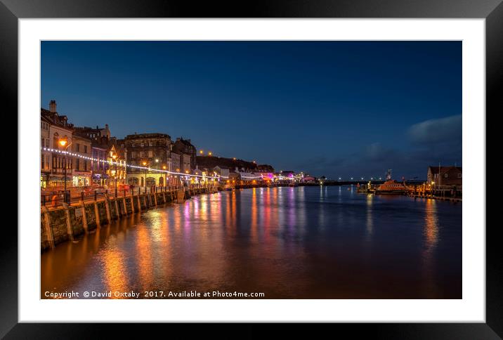 Whitby waterfront Framed Mounted Print by David Oxtaby  ARPS