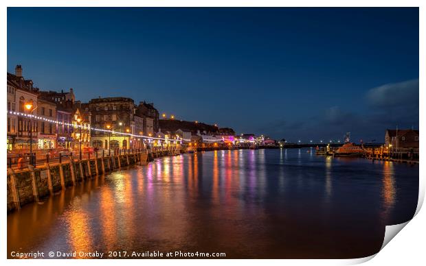 Whitby waterfront Print by David Oxtaby  ARPS