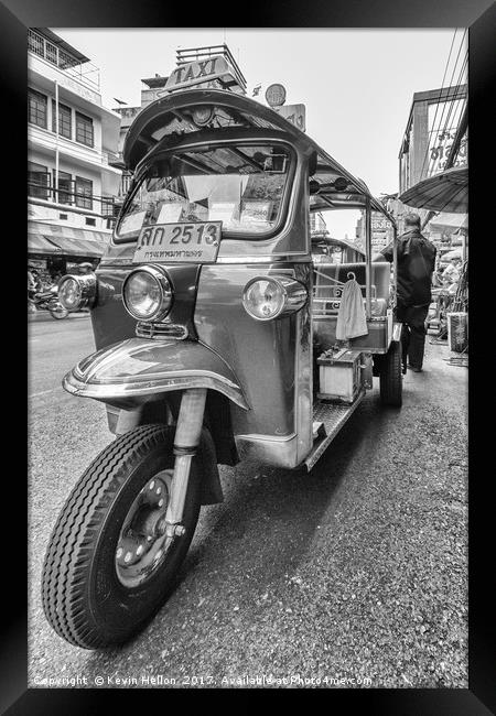 Bangkok tuk tuk Framed Print by Kevin Hellon