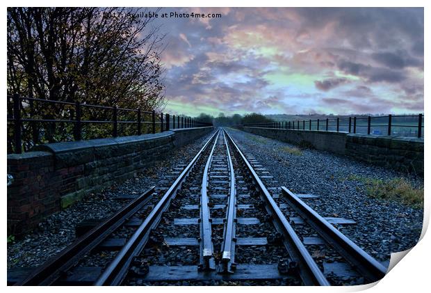 East lancs railway Print by Derrick Fox Lomax