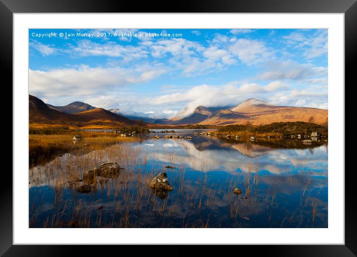 Rannoch Moor   Framed Mounted Print by Iain Murray