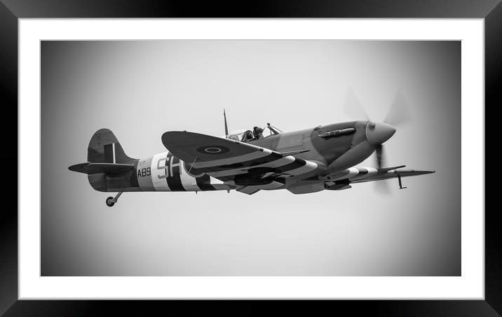 The Supermarine Spitfire Framed Mounted Print by Darren Willmin