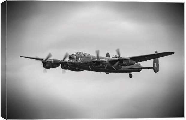 The Avro Lancaster Bomber Canvas Print by Darren Willmin