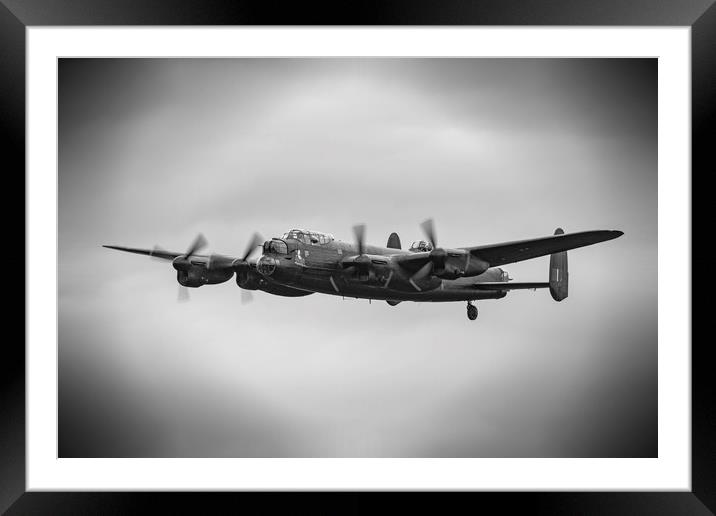 The Avro Lancaster Bomber Framed Mounted Print by Darren Willmin