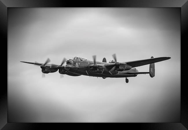 The Avro Lancaster Bomber Framed Print by Darren Willmin