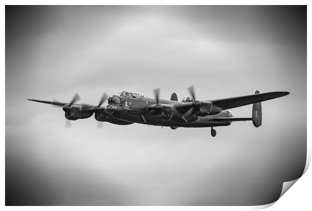 The Avro Lancaster Bomber Print by Darren Willmin
