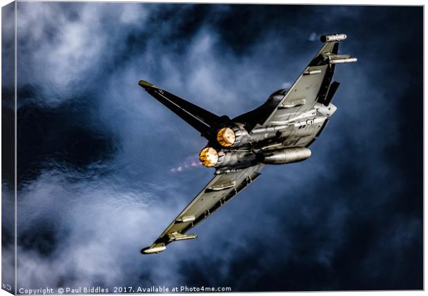 Typhoon Force Canvas Print by Paul Biddles