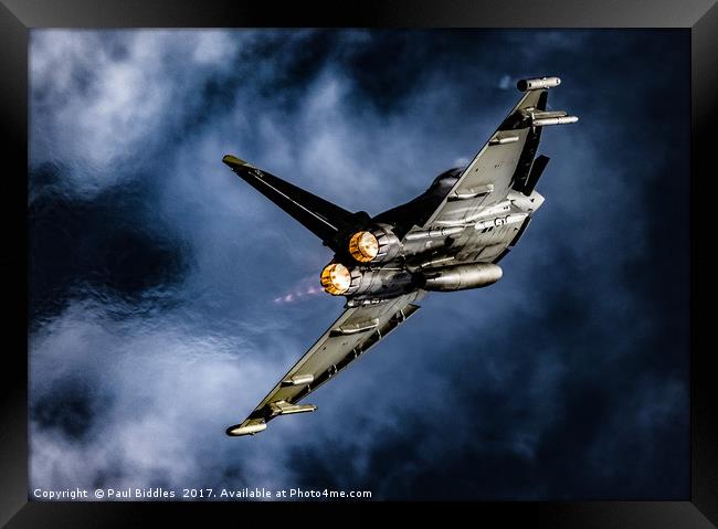 Typhoon Force Framed Print by Paul Biddles
