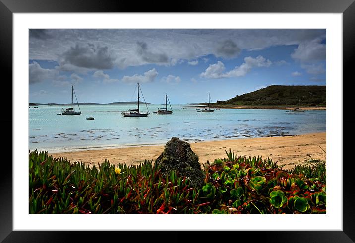 Bryher Island seascape 2 Framed Mounted Print by Ashley Chaplin